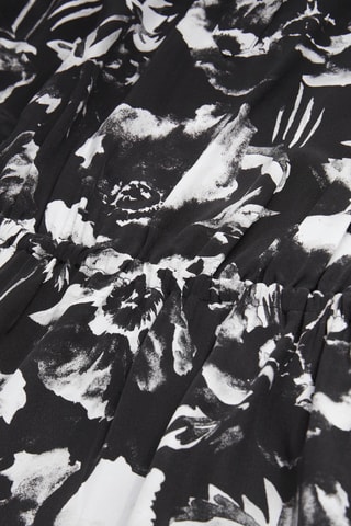 Robe longue en soie - Noir