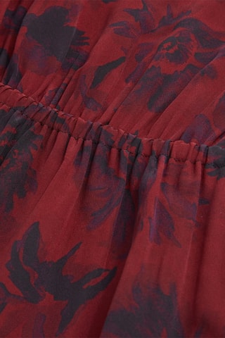 Robe patineuse en soie - Rouge