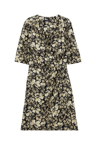 Robe portefeuille Noir et marron