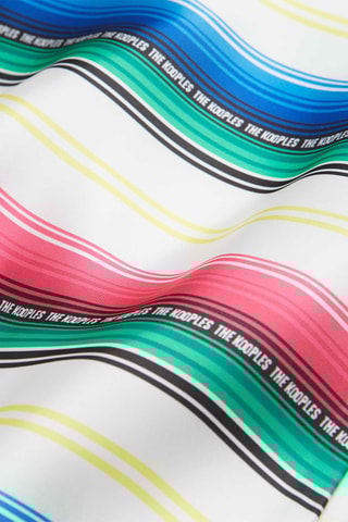 Robe longue - Vert et rouge