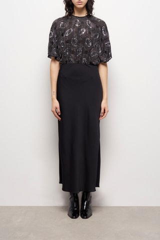 Robe trompe-l’œil - Noir