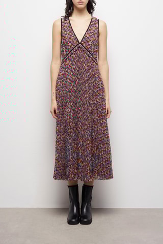 Robe plissée - Multicolore