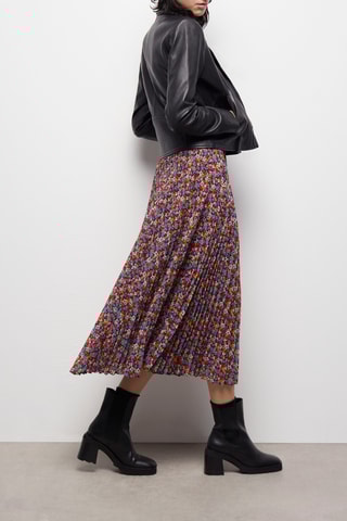 Robe plissée - Multicolore