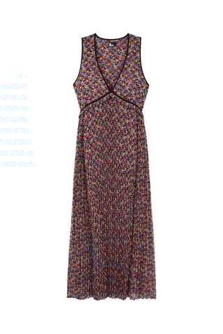 Robe plissée - Multicolore