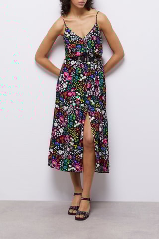Robe midi - Multicolore