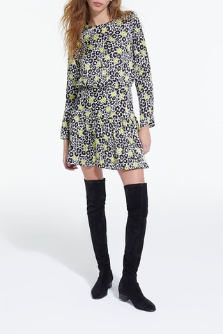 Robe patineuse - Blanc et noir