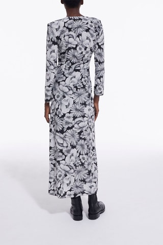 Robe longue en soie - Noir