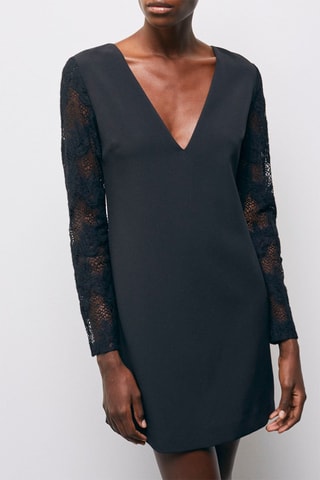 Robe droite - Bleu marine