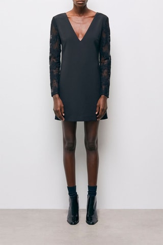 Robe droite - Bleu marine