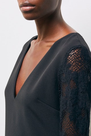 Robe droite - Bleu marine