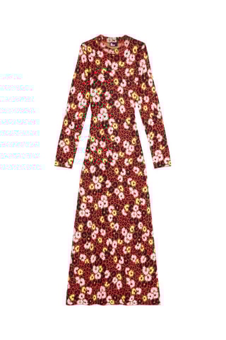 Robe longue en laine - Rouge