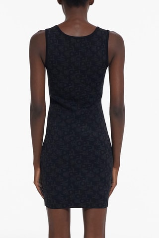 Robe fourreau - Noir et anthracite