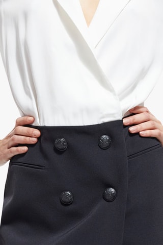 Robe trompe-l’œil - Blanc et noir