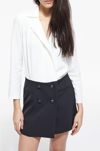 Robe trompe-l’œil - Blanc et noir