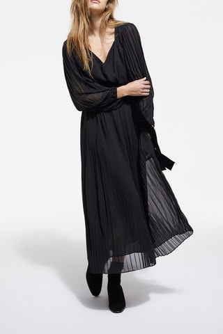 Robe plissée - Noir