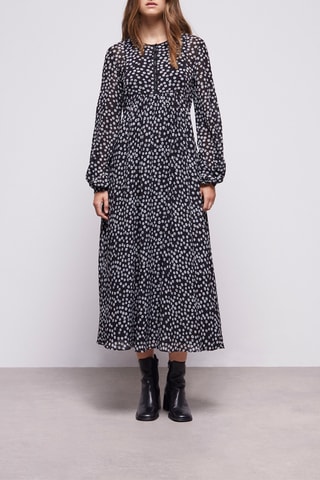 Robe longue - Noir et blanc