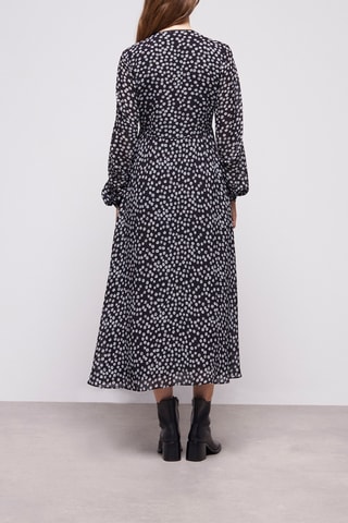 Robe longue - Noir et blanc