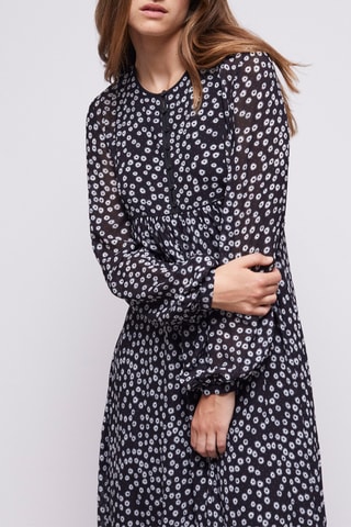 Robe longue - Noir et blanc