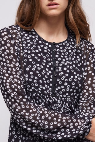 Robe longue - Noir et blanc