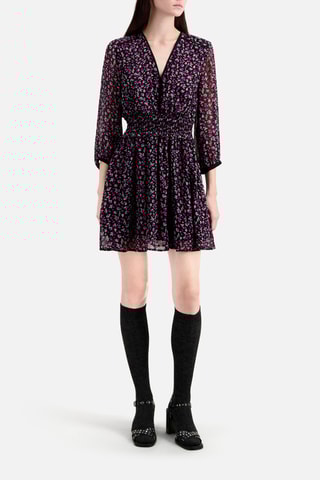 Robe patineuse - Noir et rose