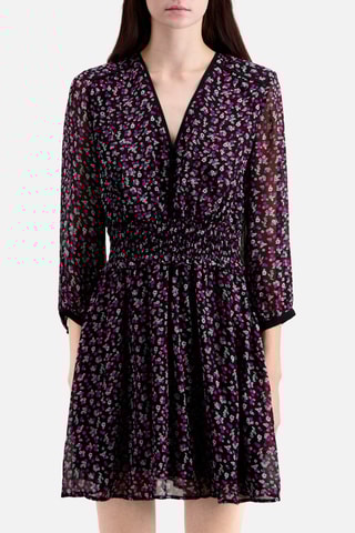 Robe patineuse - Noir et rose