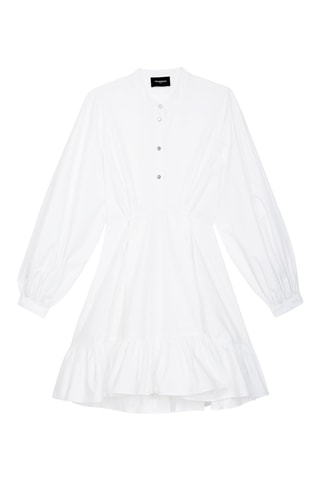 Robe volantée Blanc