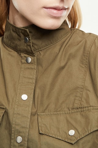 Robe chemise Kaki