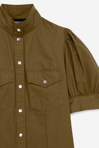 Robe chemise Kaki