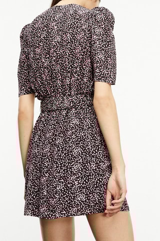 Robe portefeuille Rose et noir