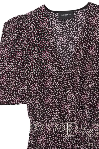 Robe patineuse - Noir et rose