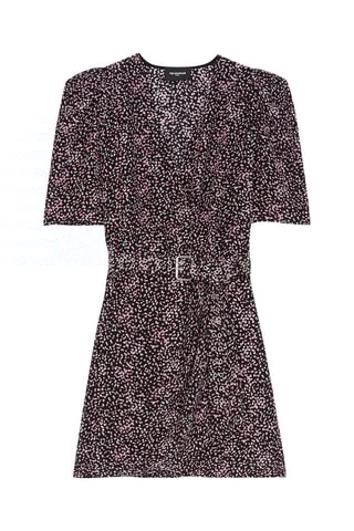 Robe patineuse - Noir et rose