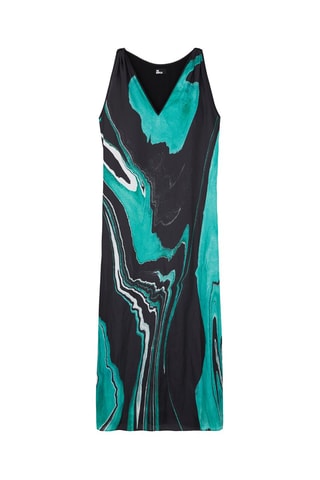 Robe longue Vert et noir
