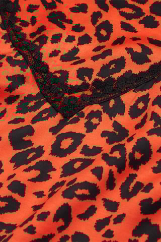 Robe longue Orange et noir