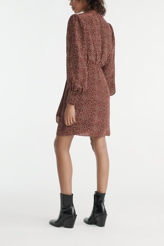 Robe portefeuille en soie - Bordeaux