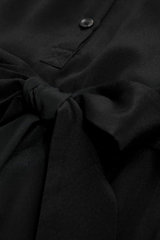 Robe midi en soie - Noir