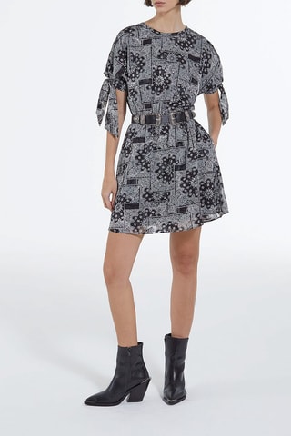 Robe patineuse - Noir et gris