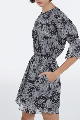 Robe patineuse - Noir et gris