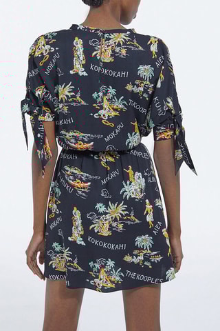 Robe patineuse - Noir et écru