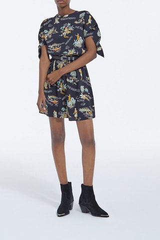 Robe patineuse - Noir et écru