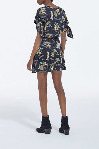 Robe patineuse - Noir et écru