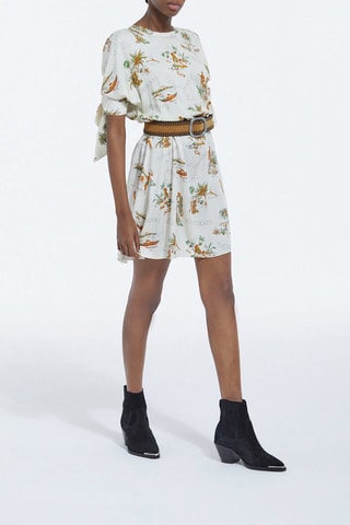 Robe patineuse - Blanc et vert