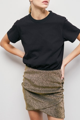 Robe trompe-l’œil - Noir et doré