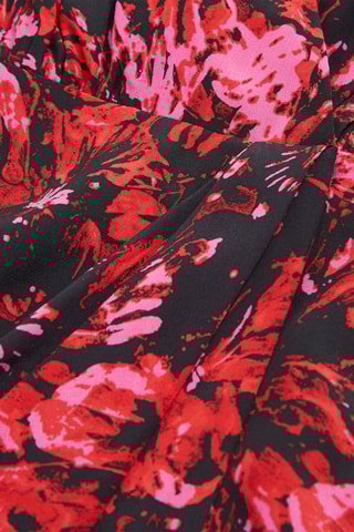 Robe portefeuille en soie - Noir