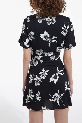 Robe portefeuille - Noir et blanc