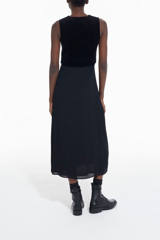 Robe trompe-l’œil - Noir