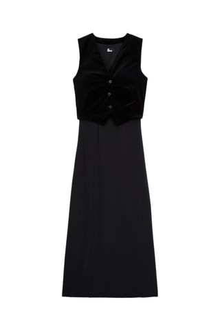 Robe trompe-l’œil - Noir