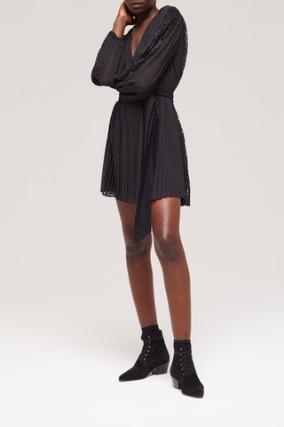 Robe plissée - Noir