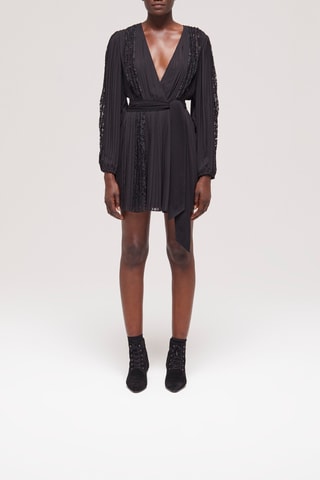 Robe plissée - Noir