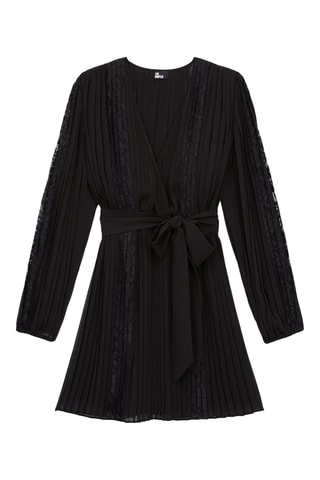 Robe plissée - Noir