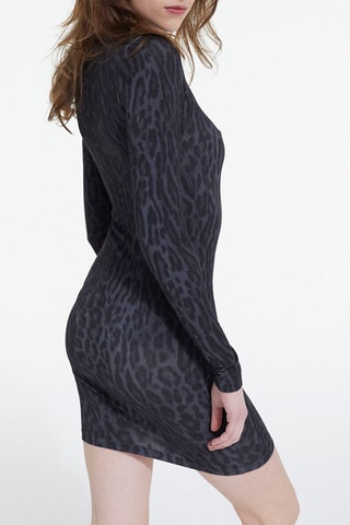 Robe fourreau - Noir et gris